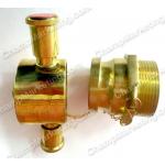 Brass Male Instantaneous to Male Screw with Brass Female Cap 2.5"