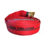 MIZU Synthetic Fiber Fire Hose with Red Polyurethane Coating, NR lining, BP 560psi